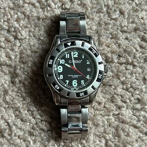 Capezio women’s vintage stainless steel silver/black bracelet watch‎ one size